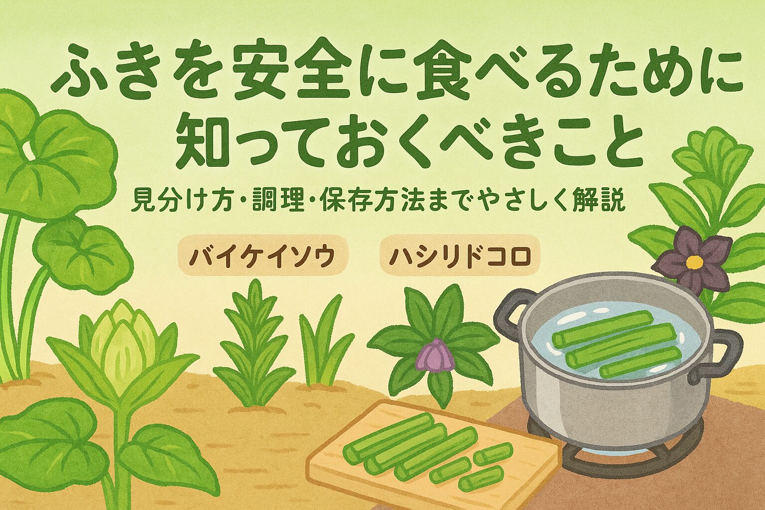 ふき　安全に食べる　毒