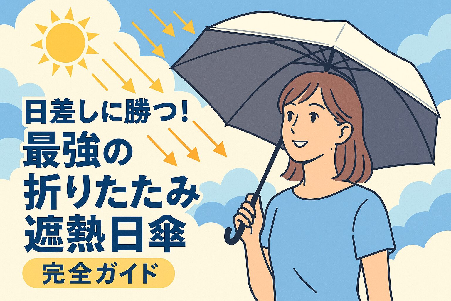 日傘 折りたたみ 遮熱