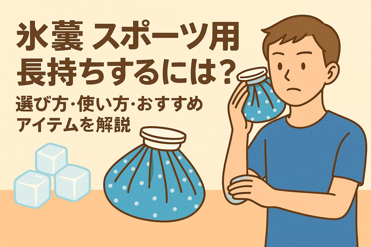 氷嚢 スポーツ用 長持ちするには？選び方・使い方・おすすめアイテムを解説