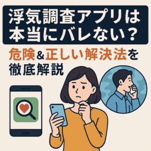 浮気調査アプリ相手に バレない