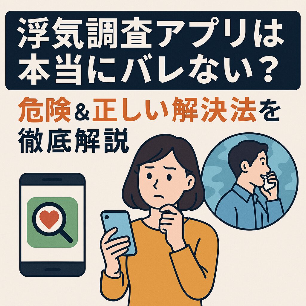 浮気調査アプリ相手に バレない
