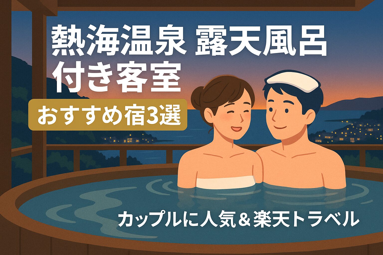 【熱海温泉】露天風呂付き客室おすすめ宿3選｜カップルに人気＆楽天トラベル予約OK！